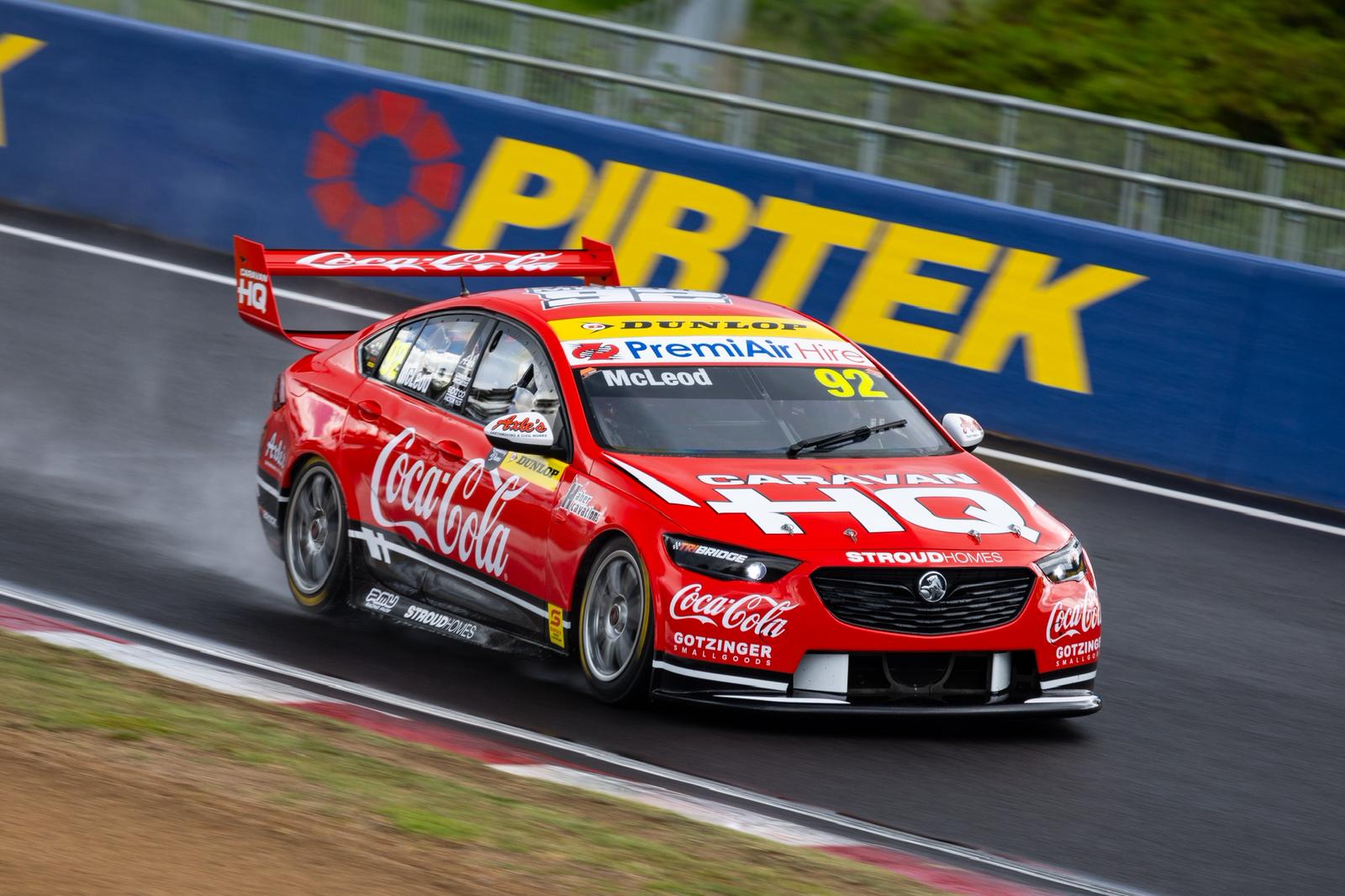 Motorsport race car livery with sponsor graphics